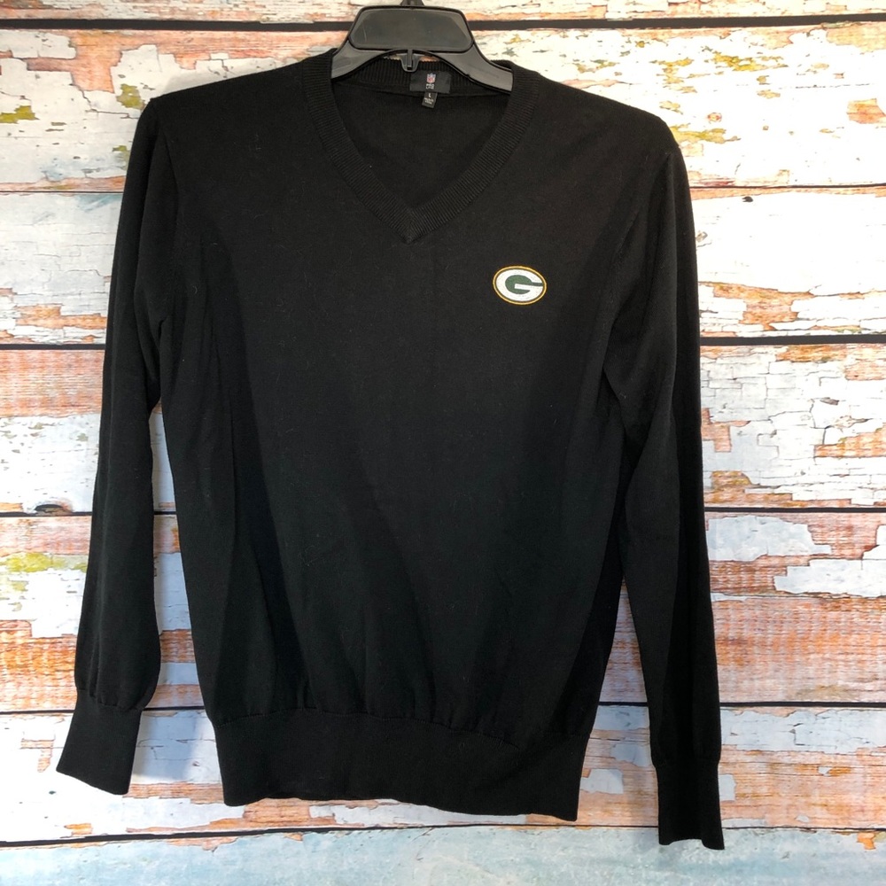 Green Bay Packers NFL Line V-Neck Sweater